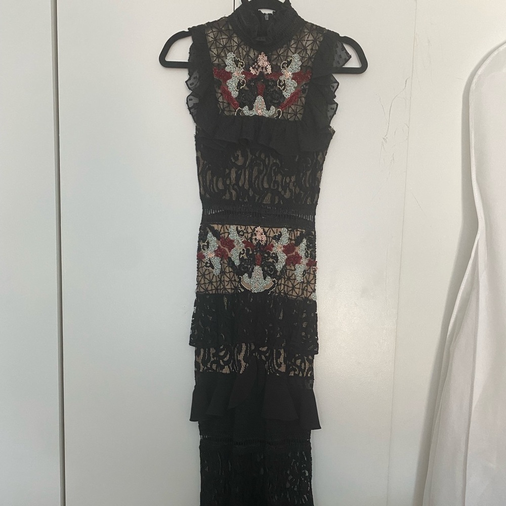 PATBO hand beaded gown